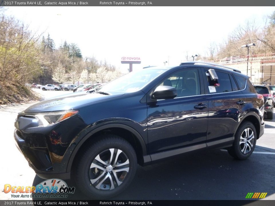 2017 Toyota RAV4 LE Galactic Aqua Mica / Black Photo #4