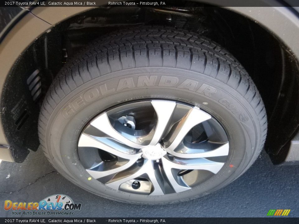 2017 Toyota RAV4 LE Galactic Aqua Mica / Black Photo #5