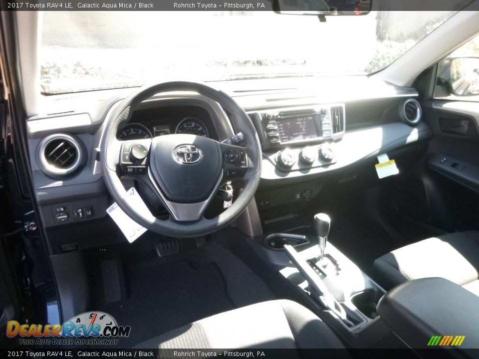 2017 Toyota RAV4 LE Galactic Aqua Mica / Black Photo #9