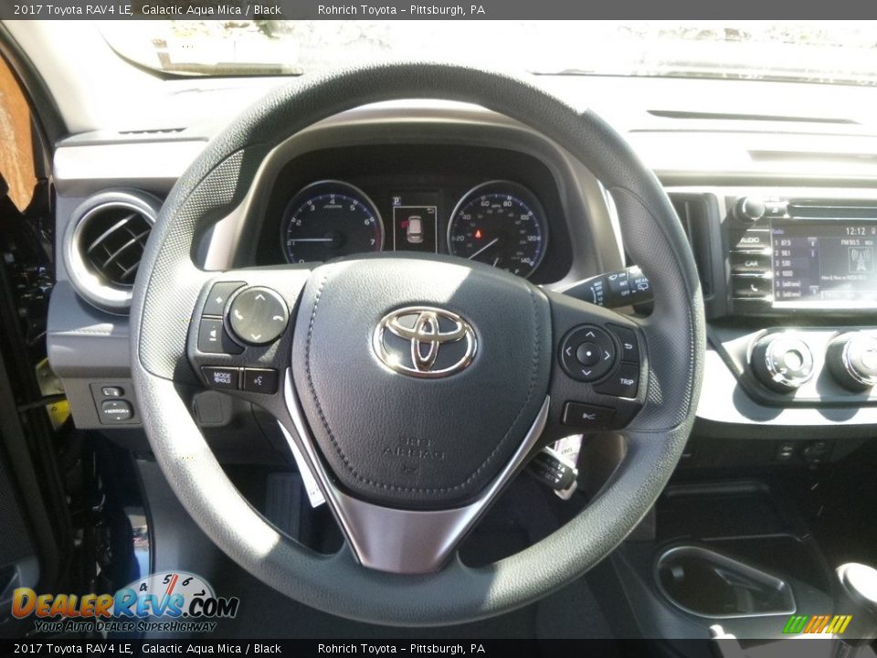 2017 Toyota RAV4 LE Galactic Aqua Mica / Black Photo #12