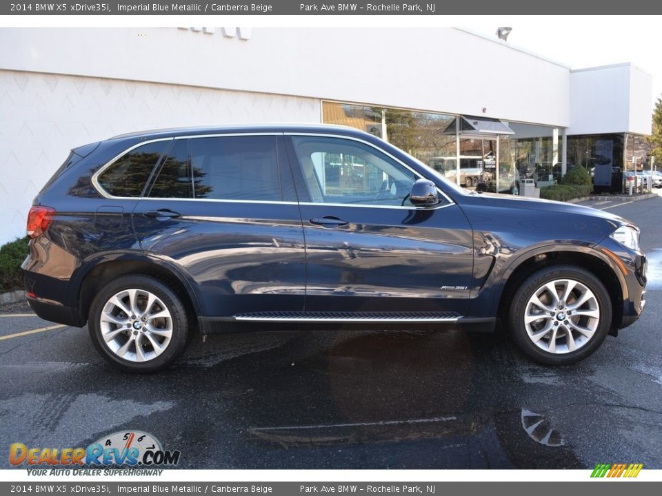 2014 BMW X5 xDrive35i Imperial Blue Metallic / Canberra Beige Photo #2