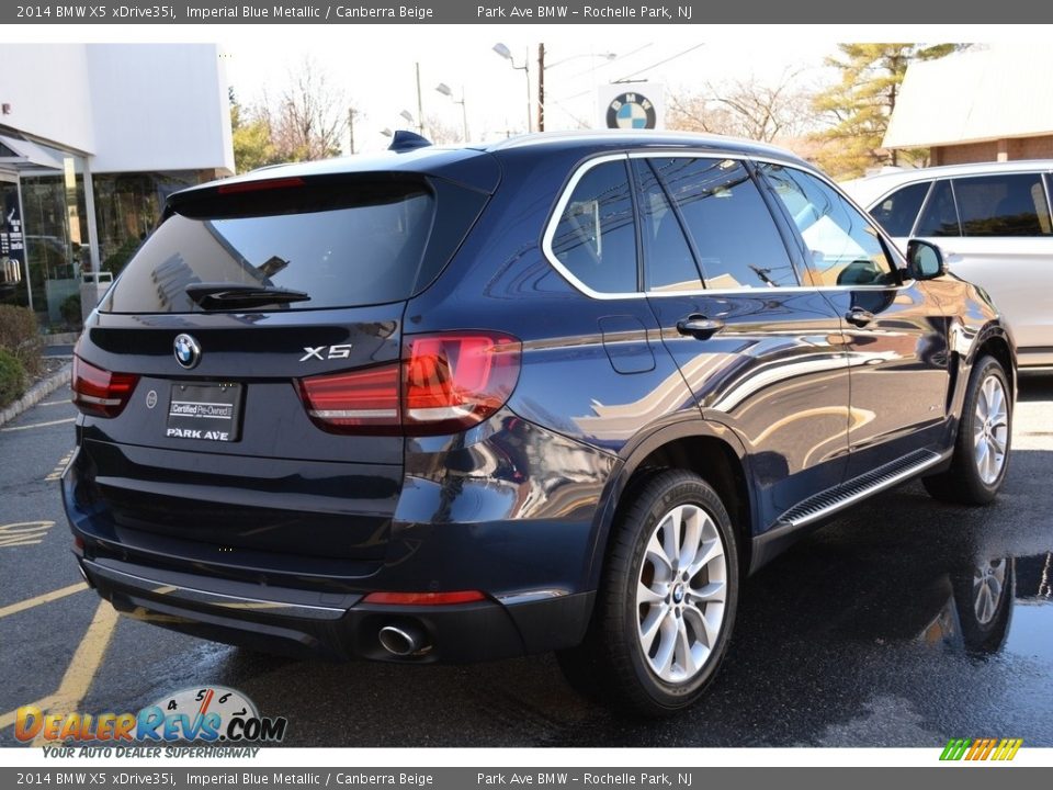 2014 BMW X5 xDrive35i Imperial Blue Metallic / Canberra Beige Photo #3