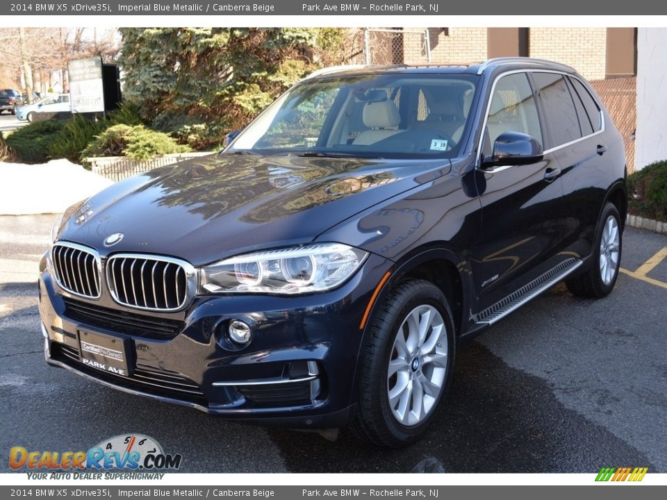 2014 BMW X5 xDrive35i Imperial Blue Metallic / Canberra Beige Photo #6