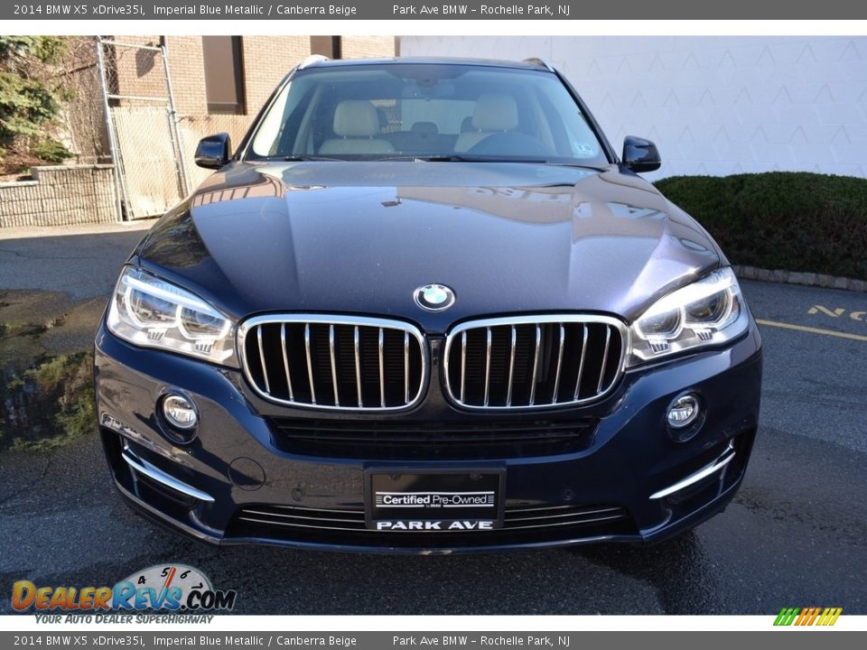 2014 BMW X5 xDrive35i Imperial Blue Metallic / Canberra Beige Photo #7