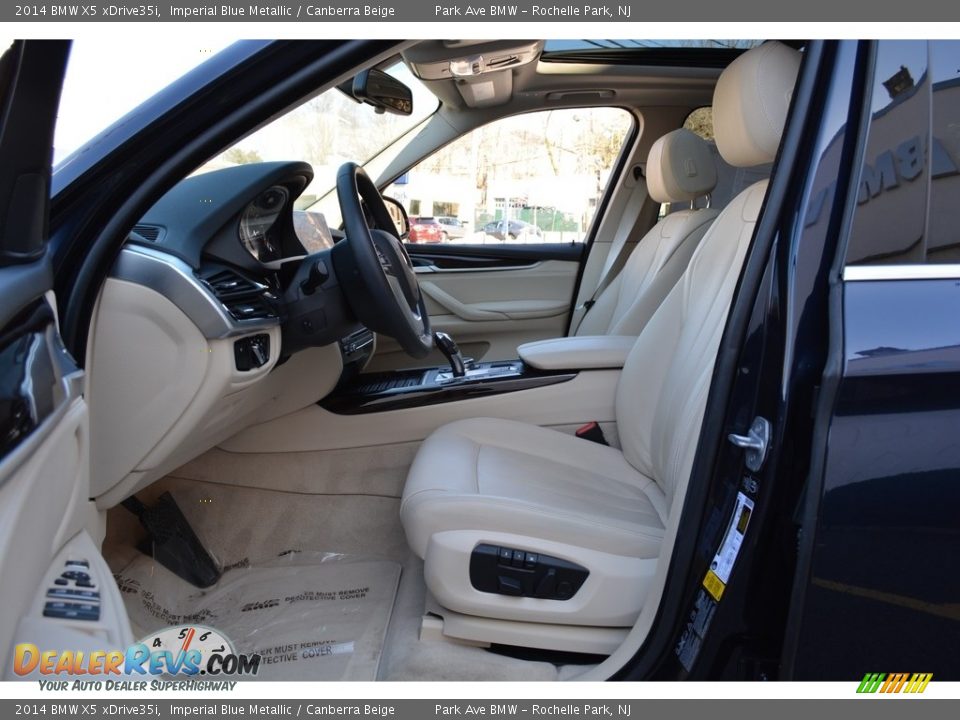2014 BMW X5 xDrive35i Imperial Blue Metallic / Canberra Beige Photo #11