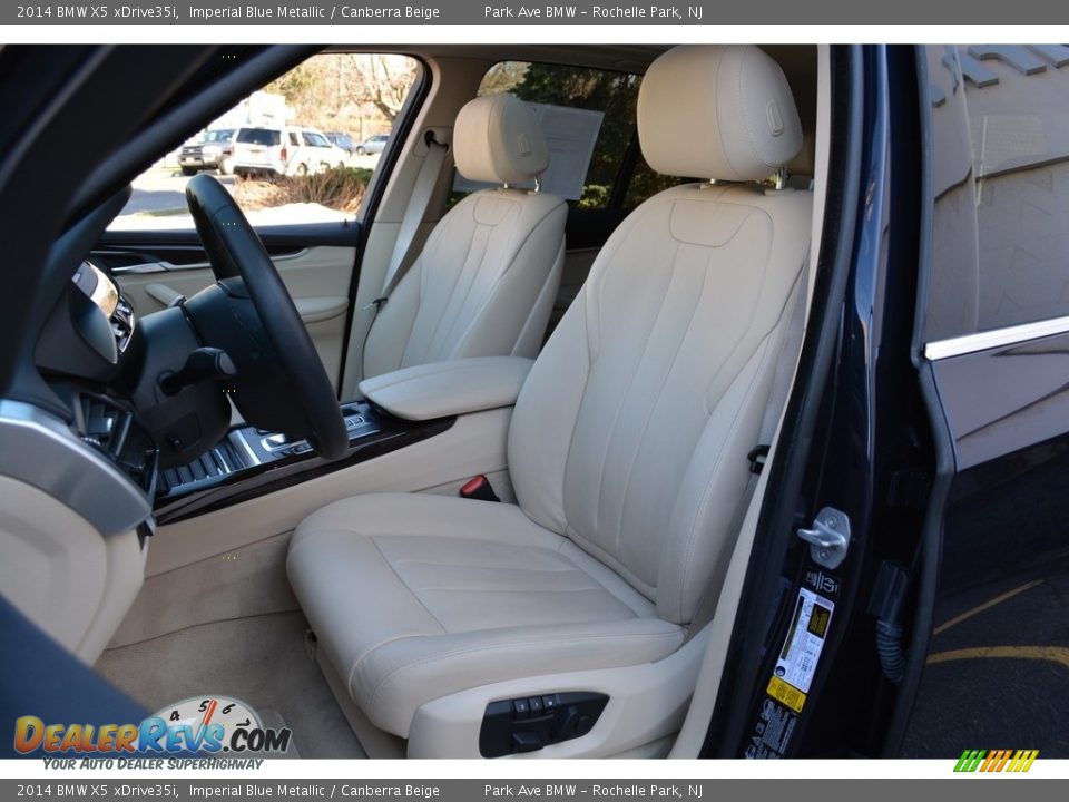 2014 BMW X5 xDrive35i Imperial Blue Metallic / Canberra Beige Photo #13