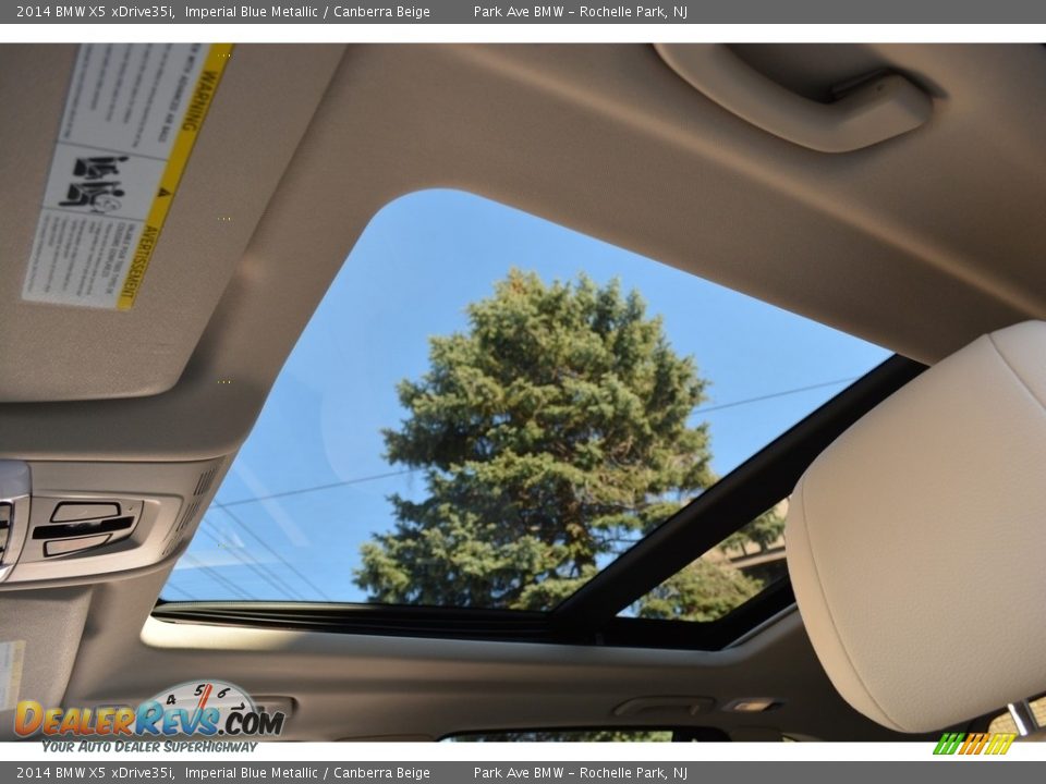 2014 BMW X5 xDrive35i Imperial Blue Metallic / Canberra Beige Photo #14