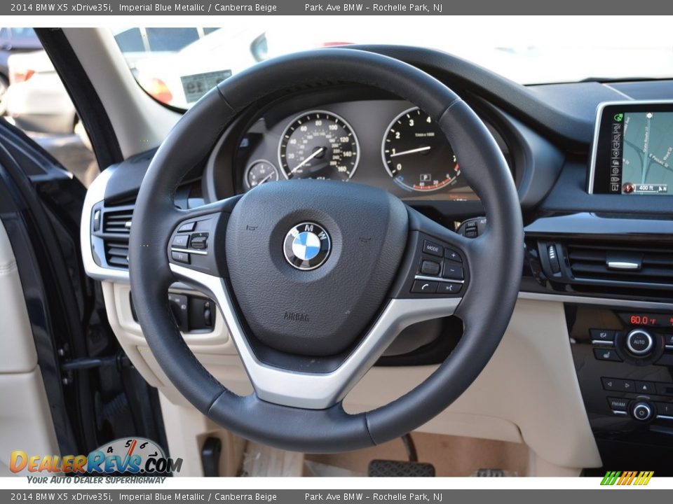 2014 BMW X5 xDrive35i Imperial Blue Metallic / Canberra Beige Photo #18