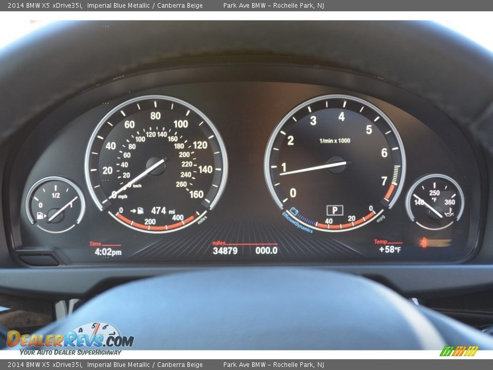 2014 BMW X5 xDrive35i Imperial Blue Metallic / Canberra Beige Photo #21