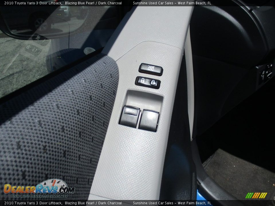 2010 Toyota Yaris 3 Door Liftback Blazing Blue Pearl / Dark Charcoal Photo #11