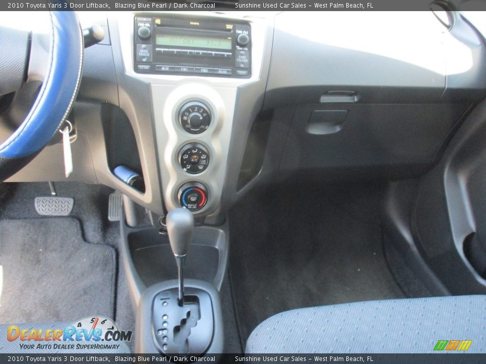 2010 Toyota Yaris 3 Door Liftback Blazing Blue Pearl / Dark Charcoal Photo #12