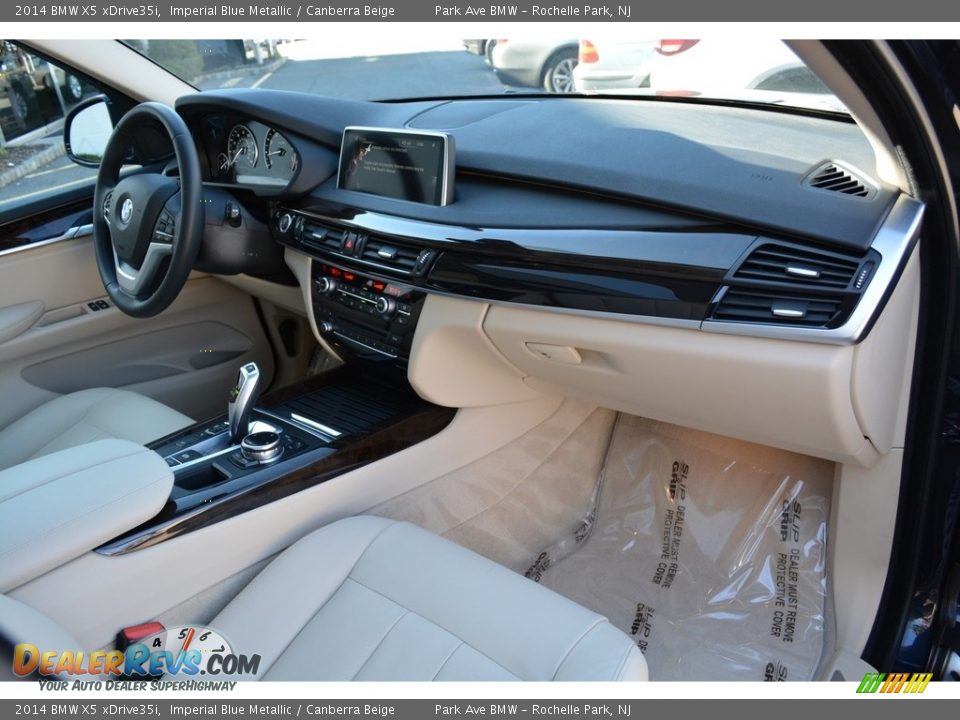 2014 BMW X5 xDrive35i Imperial Blue Metallic / Canberra Beige Photo #28