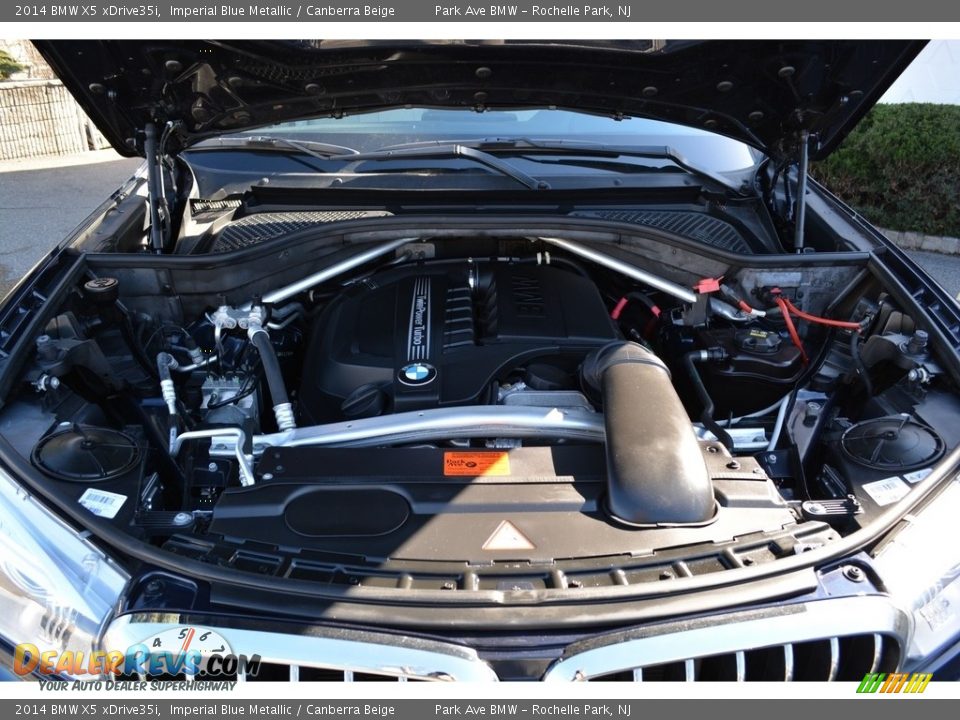 2014 BMW X5 xDrive35i Imperial Blue Metallic / Canberra Beige Photo #31