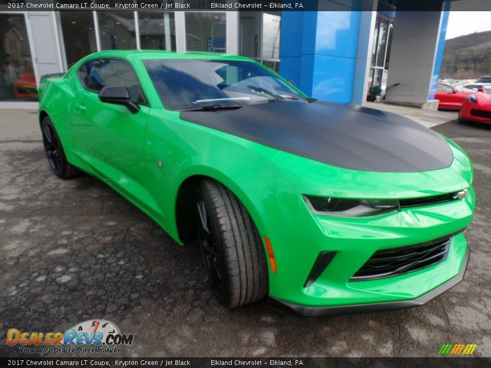2017 Chevrolet Camaro LT Coupe Krypton Green / Jet Black Photo #3