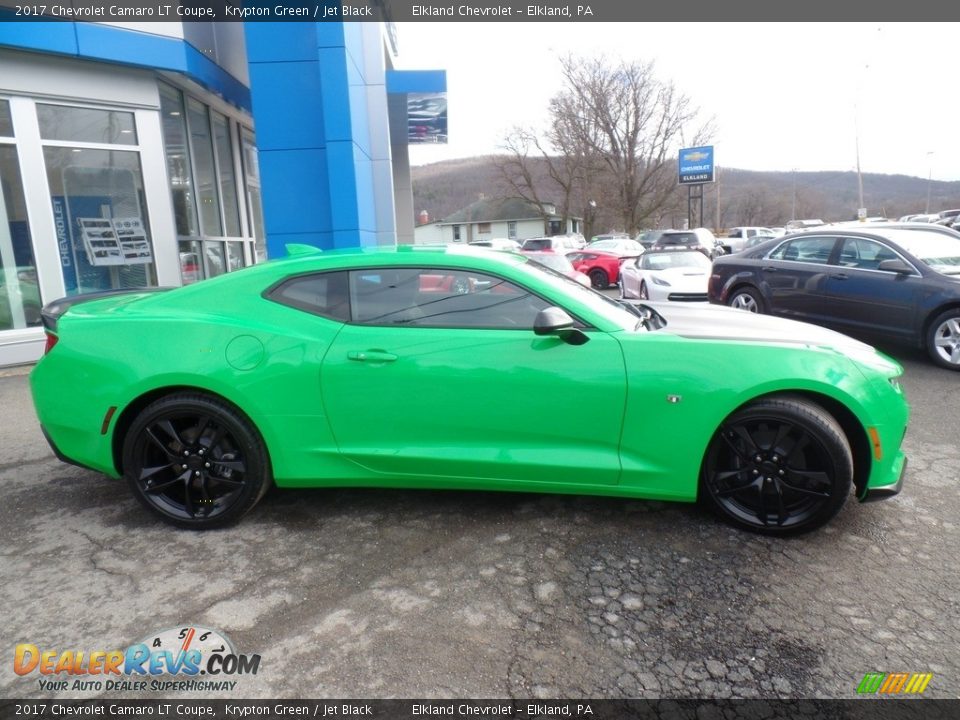 2017 Chevrolet Camaro LT Coupe Krypton Green / Jet Black Photo #4