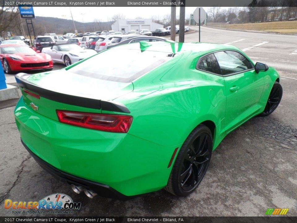 2017 Chevrolet Camaro LT Coupe Krypton Green / Jet Black Photo #5