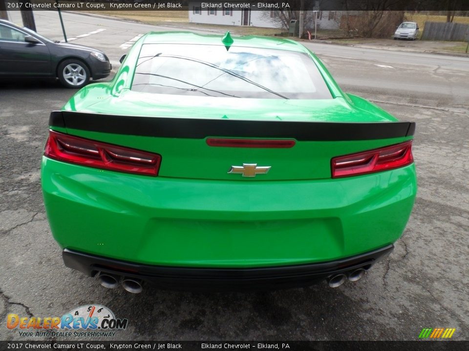2017 Chevrolet Camaro LT Coupe Krypton Green / Jet Black Photo #6