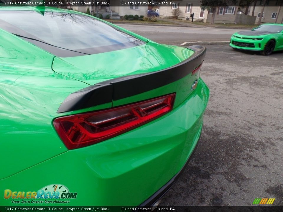 2017 Chevrolet Camaro LT Coupe Krypton Green / Jet Black Photo #10