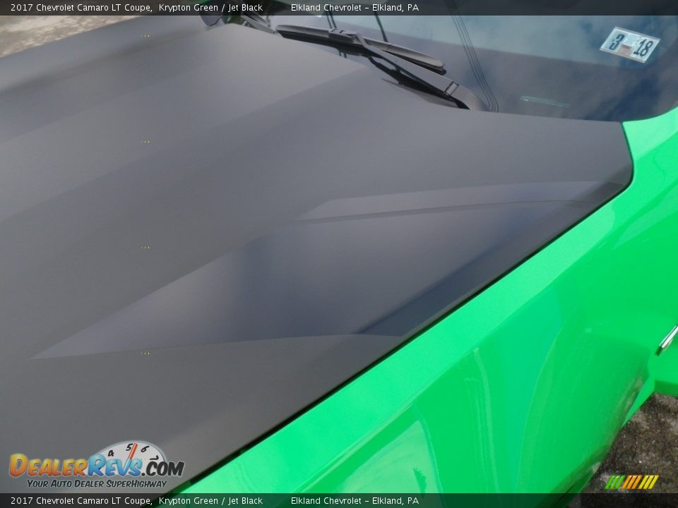 2017 Chevrolet Camaro LT Coupe Krypton Green / Jet Black Photo #11