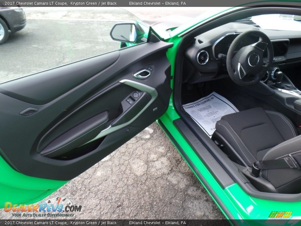 2017 Chevrolet Camaro LT Coupe Krypton Green / Jet Black Photo #12