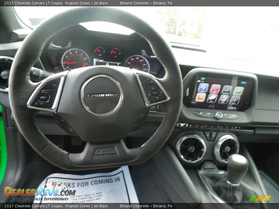 2017 Chevrolet Camaro LT Coupe Krypton Green / Jet Black Photo #18