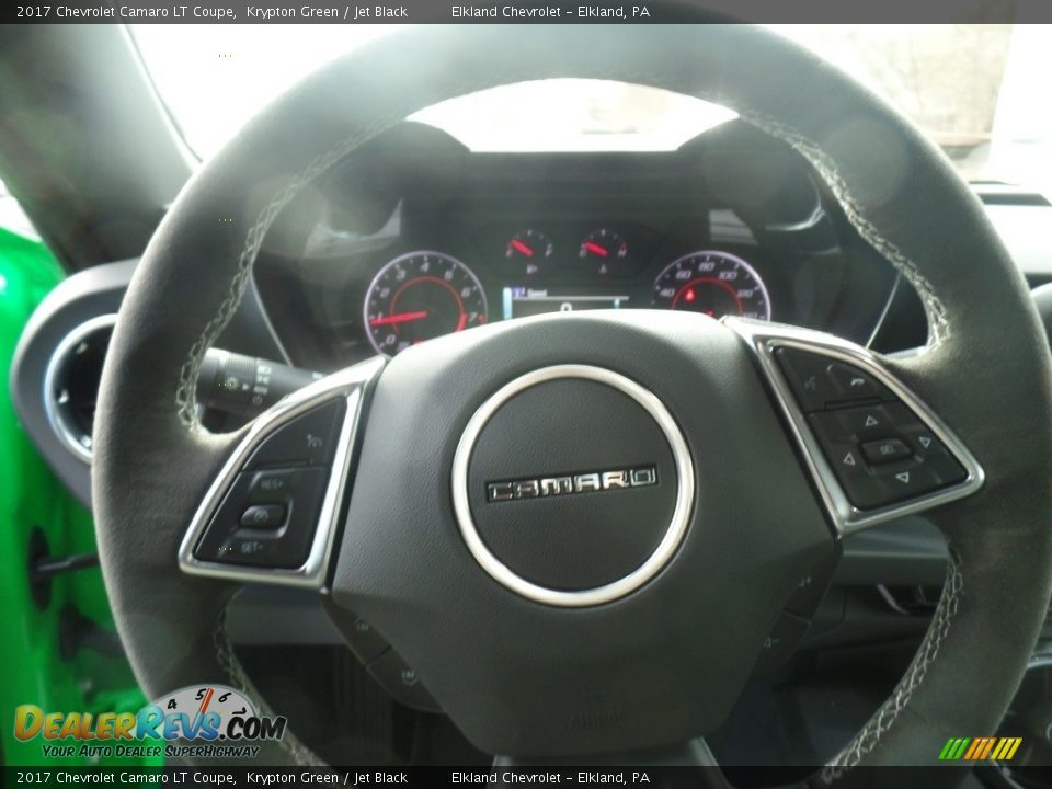 2017 Chevrolet Camaro LT Coupe Krypton Green / Jet Black Photo #19