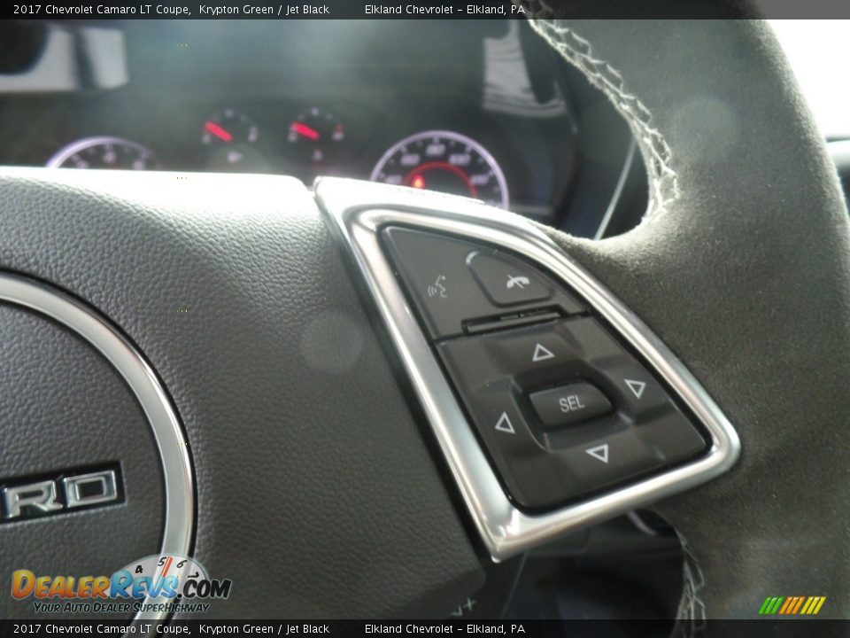 2017 Chevrolet Camaro LT Coupe Krypton Green / Jet Black Photo #20