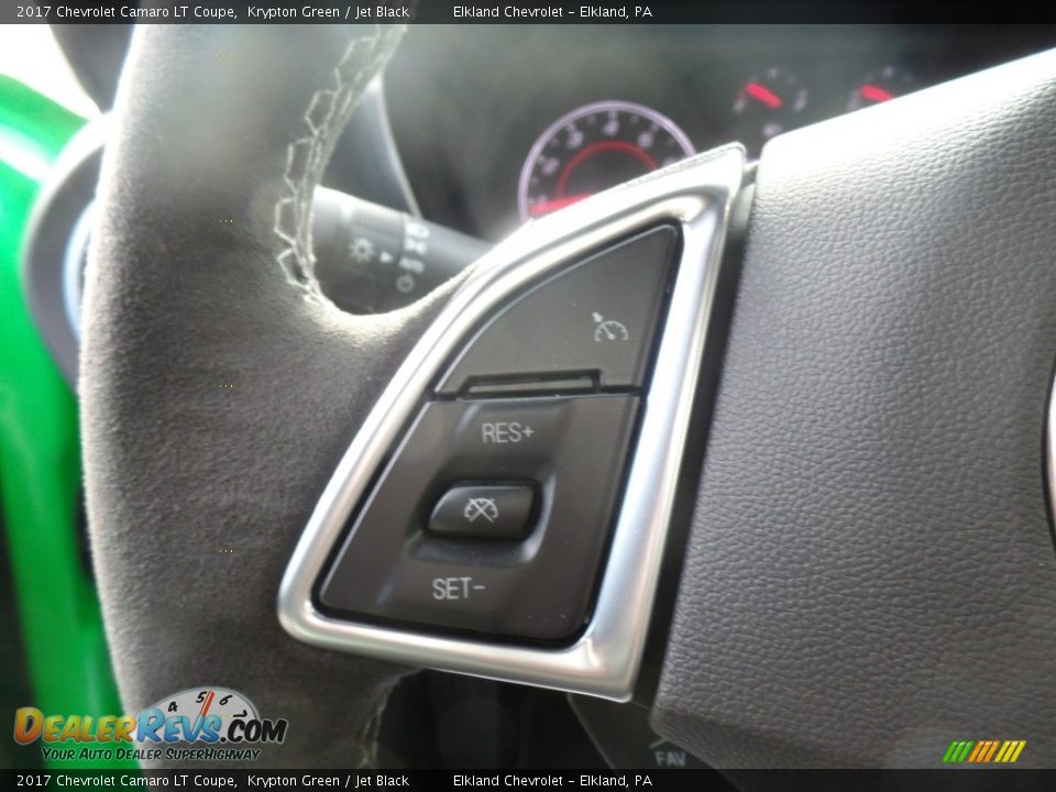 2017 Chevrolet Camaro LT Coupe Krypton Green / Jet Black Photo #21