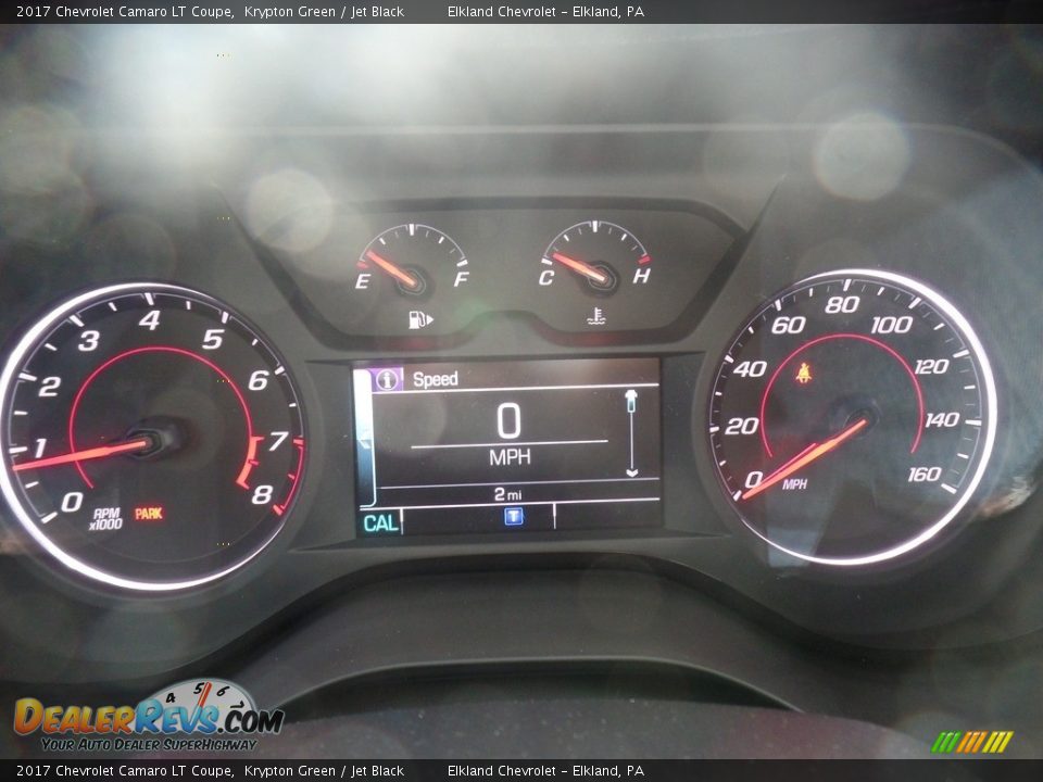 2017 Chevrolet Camaro LT Coupe Krypton Green / Jet Black Photo #22