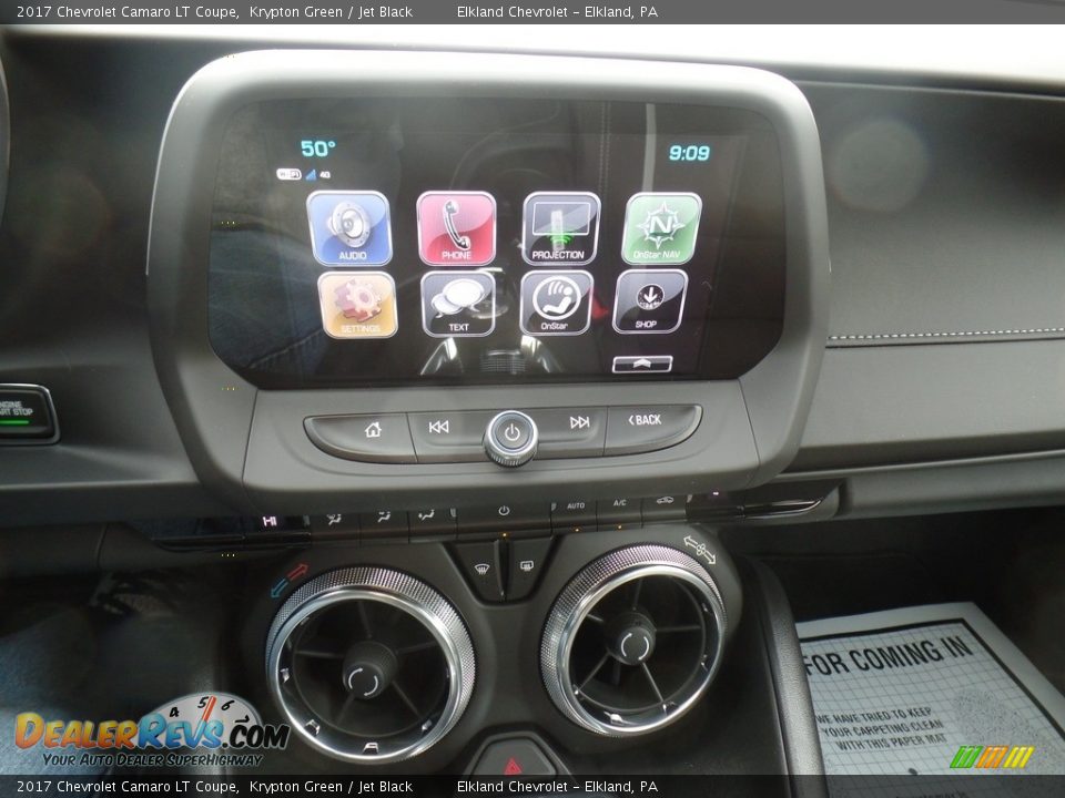2017 Chevrolet Camaro LT Coupe Krypton Green / Jet Black Photo #23