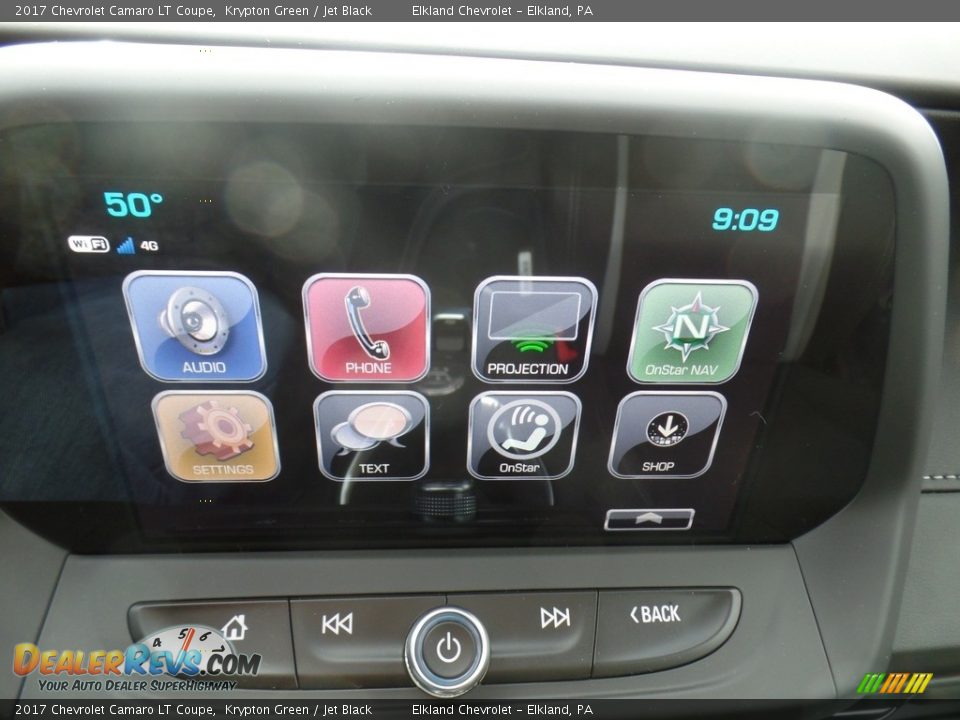 2017 Chevrolet Camaro LT Coupe Krypton Green / Jet Black Photo #24