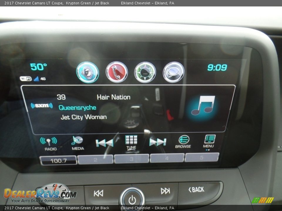 2017 Chevrolet Camaro LT Coupe Krypton Green / Jet Black Photo #25