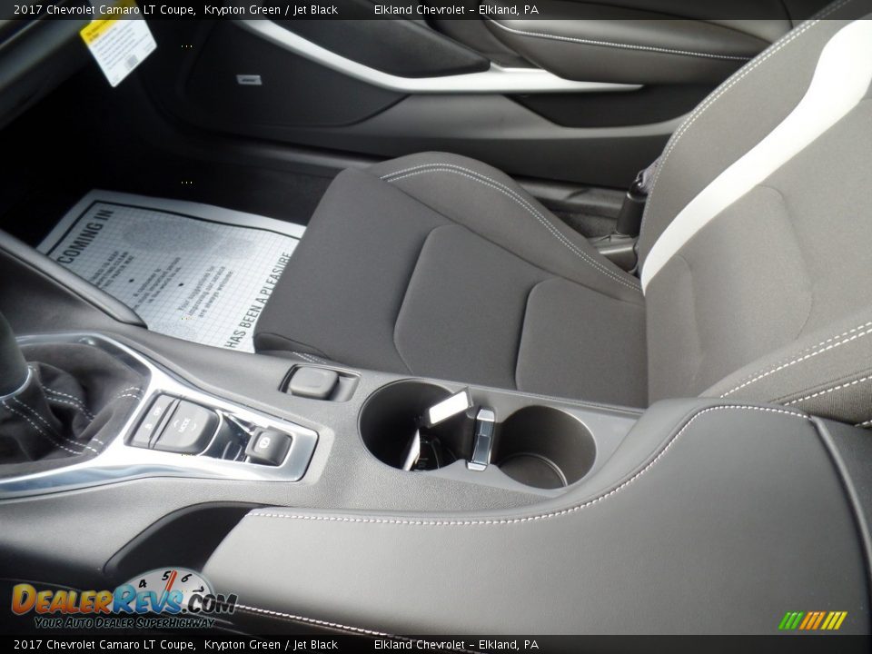 2017 Chevrolet Camaro LT Coupe Krypton Green / Jet Black Photo #30