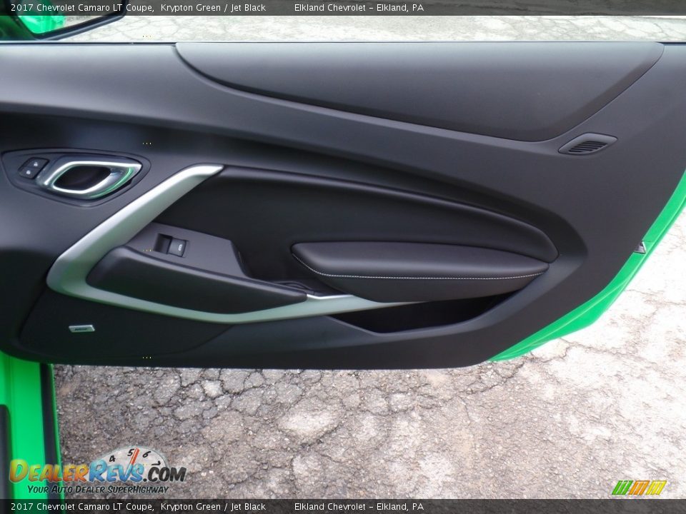 2017 Chevrolet Camaro LT Coupe Krypton Green / Jet Black Photo #34