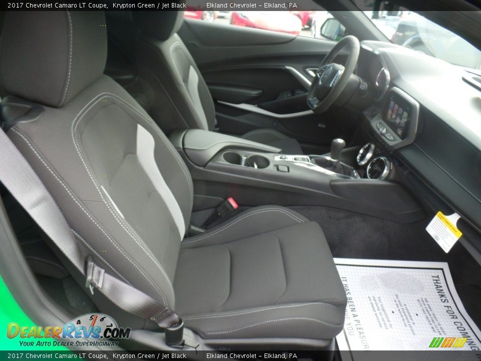 2017 Chevrolet Camaro LT Coupe Krypton Green / Jet Black Photo #35