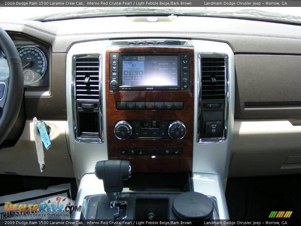 2009 Dodge Ram 1500 Laramie Crew Cab Inferno Red Crystal Pearl / Light Pebble Beige/Bark Brown Photo #9