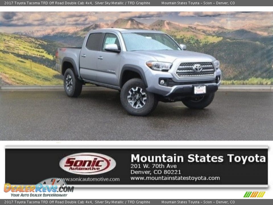 2017 Toyota Tacoma TRD Off Road Double Cab 4x4 Silver Sky Metallic / TRD Graphite Photo #1