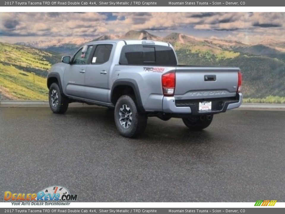 2017 Toyota Tacoma TRD Off Road Double Cab 4x4 Silver Sky Metallic / TRD Graphite Photo #3