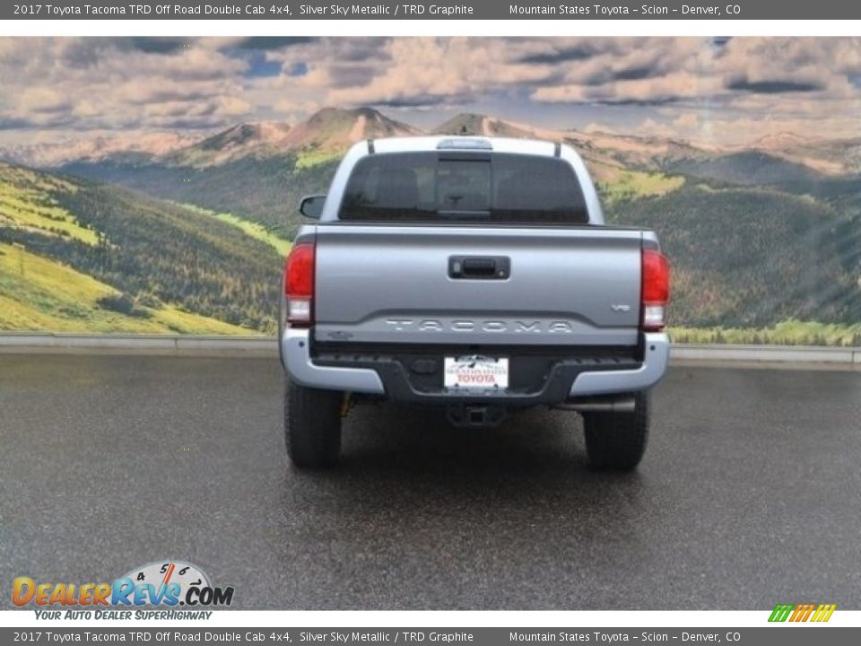 2017 Toyota Tacoma TRD Off Road Double Cab 4x4 Silver Sky Metallic / TRD Graphite Photo #4