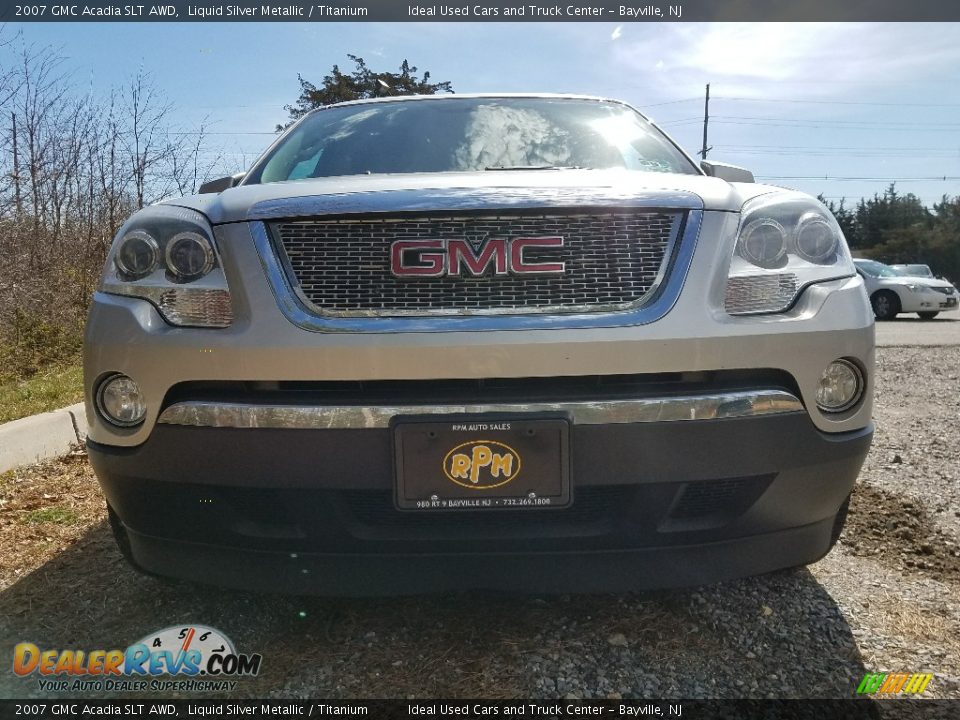 2007 GMC Acadia SLT AWD Liquid Silver Metallic / Titanium Photo #2