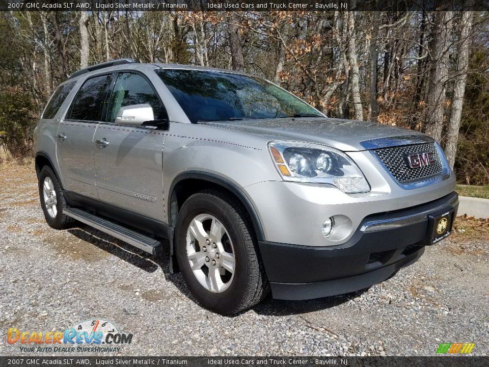 2007 GMC Acadia SLT AWD Liquid Silver Metallic / Titanium Photo #3