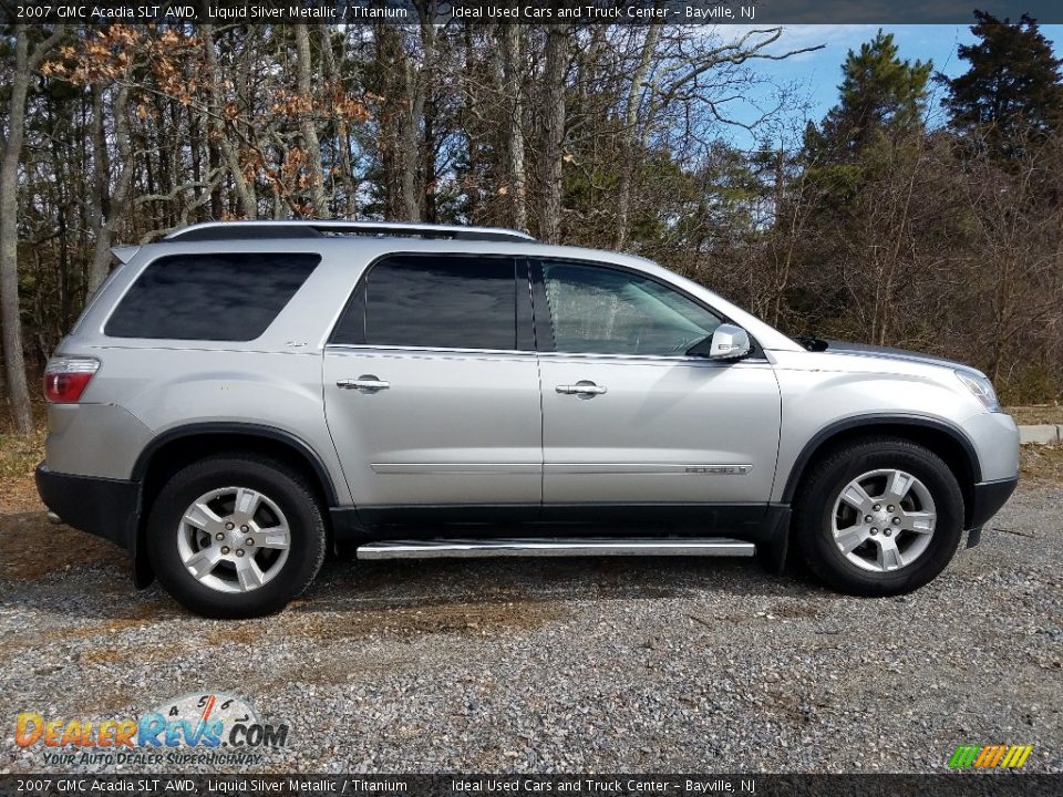 2007 GMC Acadia SLT AWD Liquid Silver Metallic / Titanium Photo #4