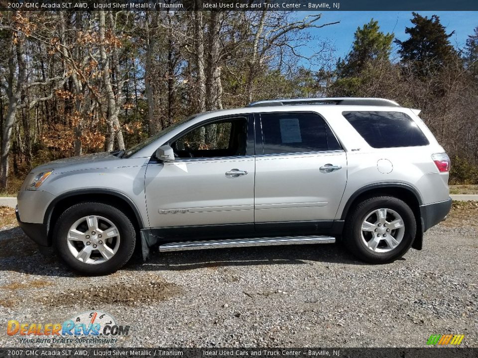 2007 GMC Acadia SLT AWD Liquid Silver Metallic / Titanium Photo #5