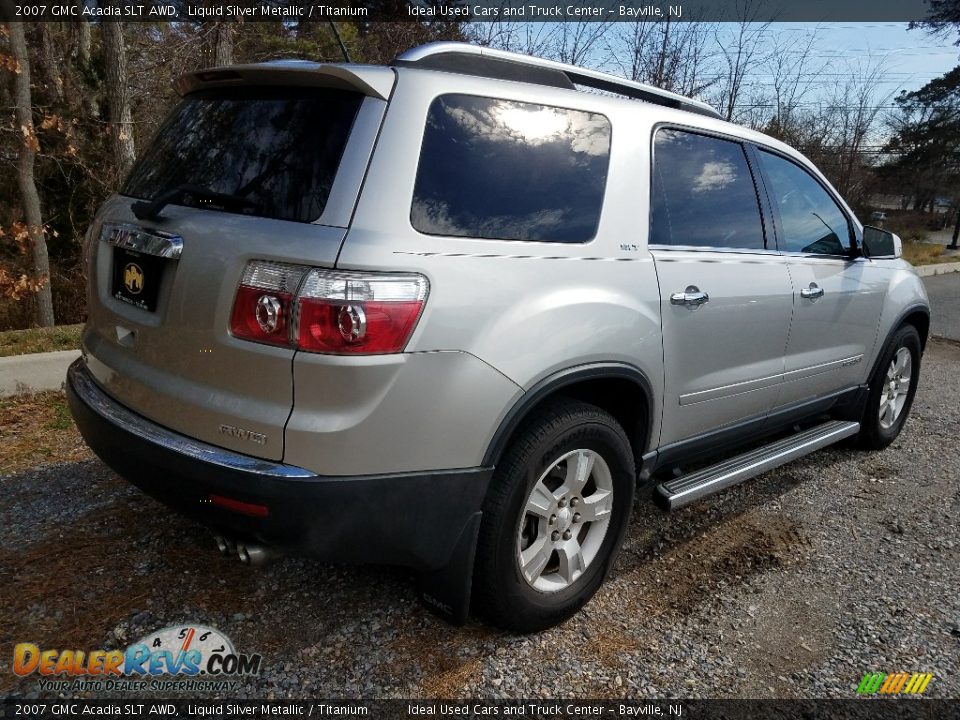 2007 GMC Acadia SLT AWD Liquid Silver Metallic / Titanium Photo #7