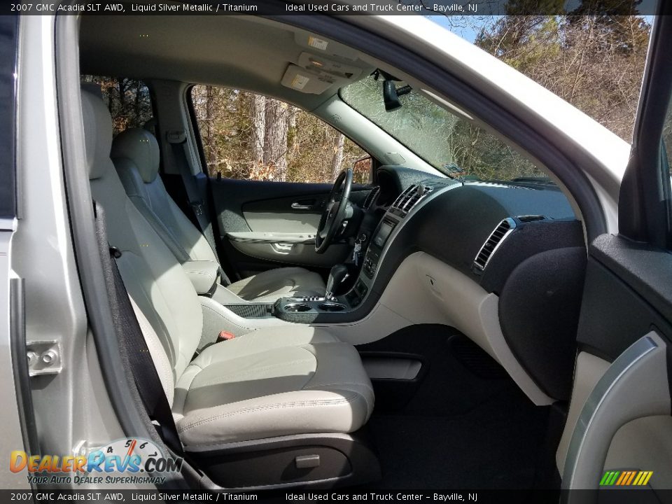 2007 GMC Acadia SLT AWD Liquid Silver Metallic / Titanium Photo #10