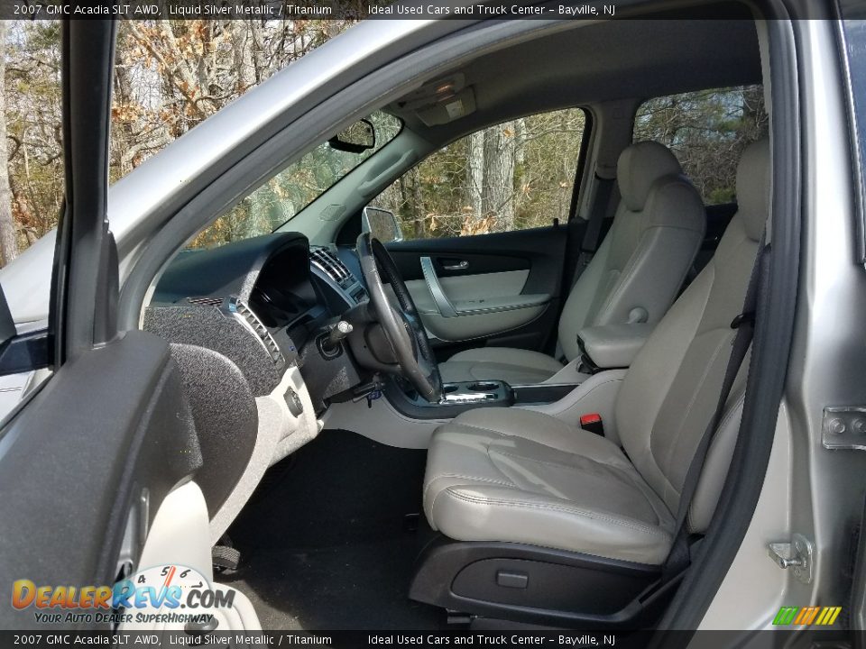 2007 GMC Acadia SLT AWD Liquid Silver Metallic / Titanium Photo #20