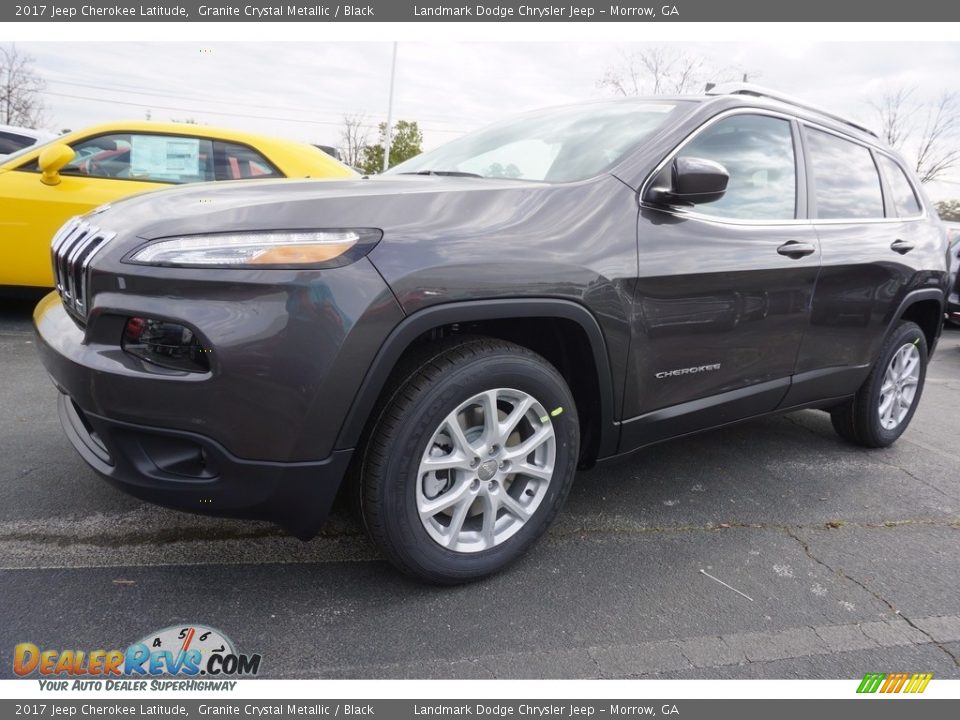 2017 Jeep Cherokee Latitude Granite Crystal Metallic / Black Photo #1