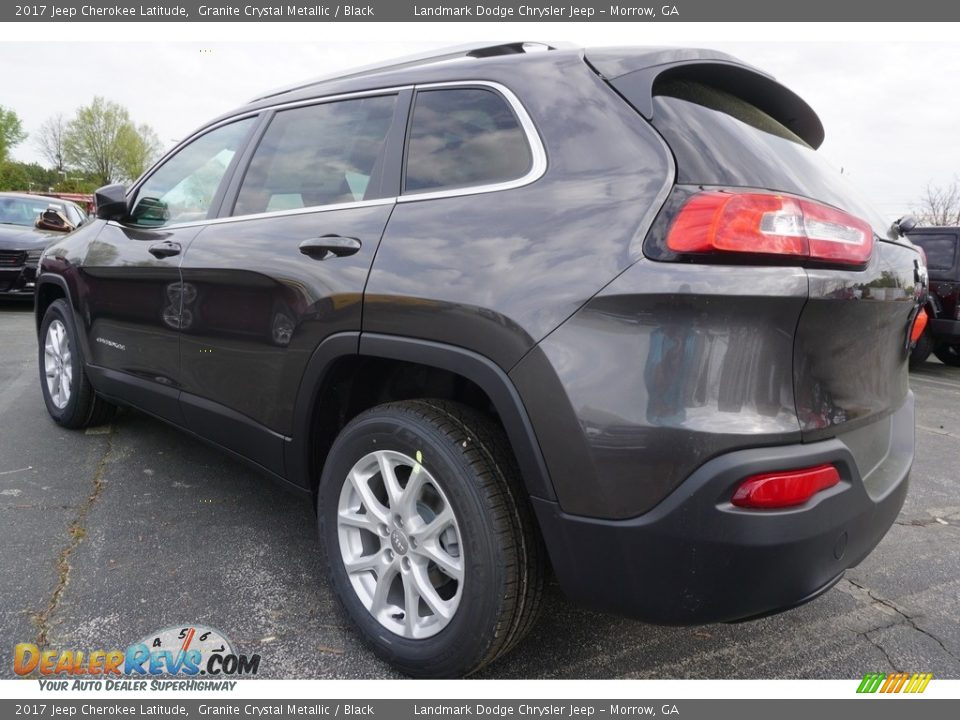 2017 Jeep Cherokee Latitude Granite Crystal Metallic / Black Photo #2