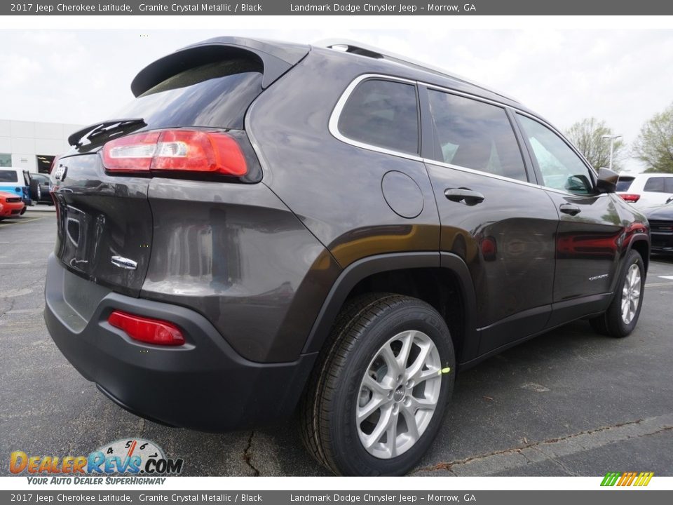 2017 Jeep Cherokee Latitude Granite Crystal Metallic / Black Photo #3