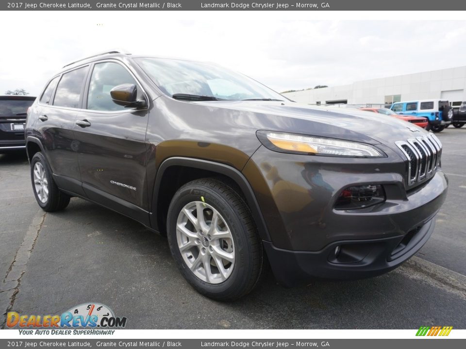 2017 Jeep Cherokee Latitude Granite Crystal Metallic / Black Photo #4